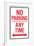 No Parking Any Time Double Arrow-null-Framed Art Print