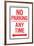 No Parking Any Time Double Arrow-null-Framed Art Print