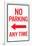 No Parking Any Time Left Arrow Sign Poster-null-Framed Poster