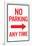 No Parking Any Time Right Arrow Sign Poster-null-Framed Poster