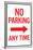 No Parking Any Time Right Arrow Sign Poster-null-Framed Poster