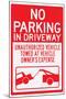 No Parking In Driveway Sign Poster-null-Mounted Poster