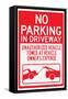 No Parking In Driveway-null-Framed Stretched Canvas