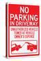 No Parking In Driveway-null-Stretched Canvas