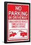 No Parking In Driveway-null-Framed Poster