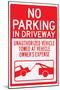 No Parking In Driveway-null-Mounted Poster