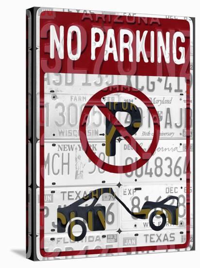 No Parking-Design Turnpike-Stretched Canvas