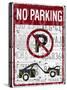 No Parking-Design Turnpike-Stretched Canvas