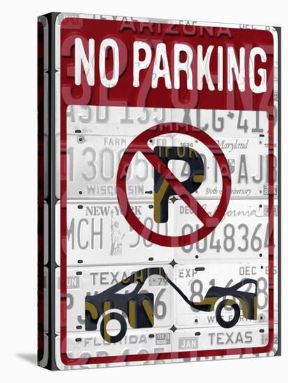 No Parking-Design Turnpike-Stretched Canvas