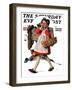 "No Peeking" Saturday Evening Post Cover, June 15,1929-Norman Rockwell-Framed Giclee Print