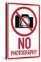 No Photography Sign Poster-null-Stretched Canvas