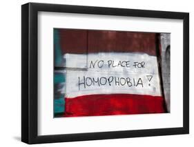 No Place for Homophobia-WildCat78-Framed Photographic Print