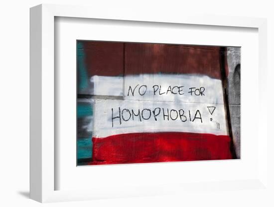 No Place for Homophobia-WildCat78-Framed Photographic Print