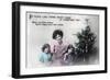No Place Like Home Sweet Home at Christmas Time, Greetings Card, C1900-1919-Schwerdffeger & Co-Framed Giclee Print