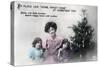No Place Like Home Sweet Home at Christmas Time, Greetings Card, C1900-1919-Schwerdffeger & Co-Stretched Canvas