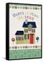 No Place Like Home v2-Beth Grove-Framed Stretched Canvas