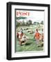 "No Playing Through" Saturday Evening Post Cover, August 31, 1957-Constantin Alajalov-Framed Giclee Print