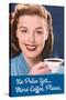 No Pulse Yet More Coffee Please Funny Poster-Ephemera-Stretched Canvas
