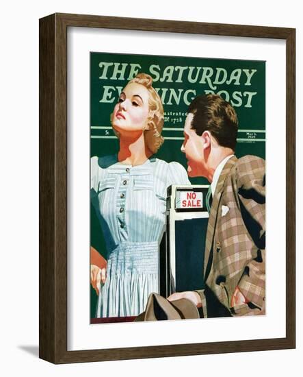 "'No Sale'," Saturday Evening Post Cover, May 6, 1939-John Hyde Phillips-Framed Giclee Print