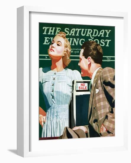 "'No Sale'," Saturday Evening Post Cover, May 6, 1939-John Hyde Phillips-Framed Giclee Print