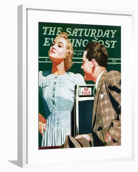 "'No Sale'," Saturday Evening Post Cover, May 6, 1939-John Hyde Phillips-Framed Giclee Print