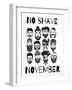 No Shave November Set.-Katja Gerasimova-Framed Art Print