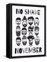 No Shave November Set.-Katja Gerasimova-Framed Stretched Canvas