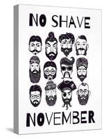 No Shave November Set.-Katja Gerasimova-Stretched Canvas