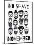 No Shave November Set.-Katja Gerasimova-Mounted Art Print