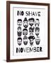 No Shave November Set.-Katja Gerasimova-Framed Art Print