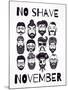 No Shave November Set.-Katja Gerasimova-Mounted Art Print