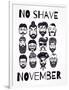 No Shave November Set.-Katja Gerasimova-Framed Art Print