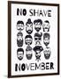 No Shave November Set.-Katja Gerasimova-Framed Art Print