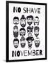 No Shave November Set.-Katja Gerasimova-Framed Art Print