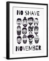 No Shave November Set.-Katja Gerasimova-Framed Art Print