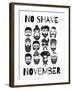 No Shave November Set.-Katja Gerasimova-Framed Art Print