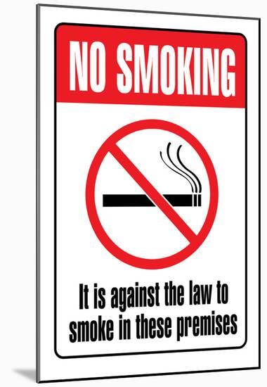 No Smoking Sign-null-Mounted Poster