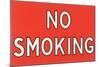 No Smoking Sign-null-Mounted Giclee Print