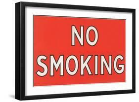 No Smoking Sign-null-Framed Giclee Print