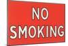 No Smoking Sign-null-Mounted Giclee Print