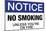 No Smoking Unless You're On Fire Notice-null-Mounted Poster