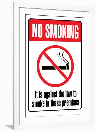 No Smoking-null-Framed Art Print