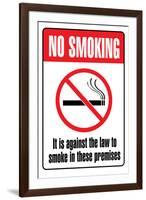 No Smoking-null-Framed Art Print