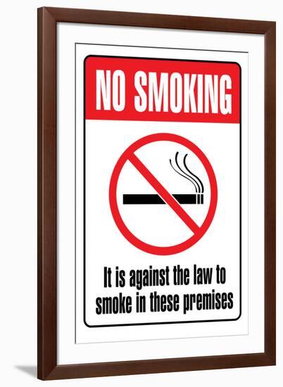 No Smoking-null-Framed Art Print