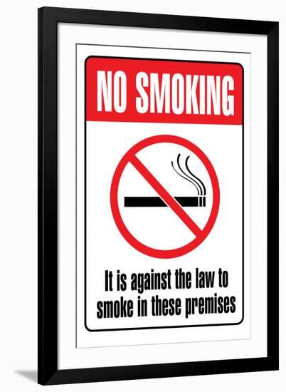 No Smoking-null-Framed Art Print