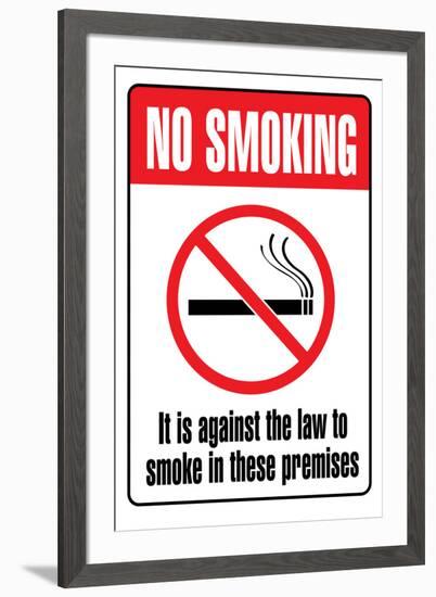 No Smoking-null-Framed Art Print