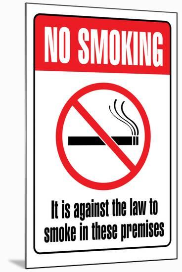 No Smoking-null-Mounted Art Print