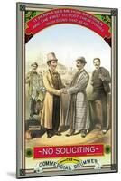 No Soliciting-null-Mounted Art Print