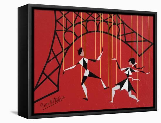 No Strings Attached Red-Pierre Henri Matisse-Framed Stretched Canvas