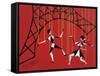 No Strings Attached Red-Pierre Henri Matisse-Framed Stretched Canvas